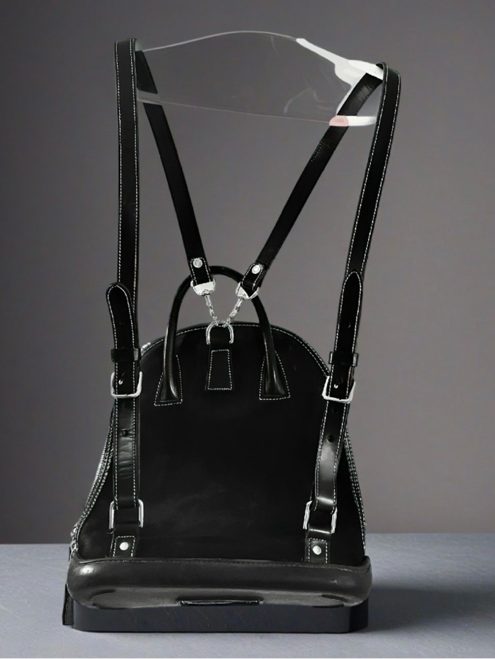 DOONEY & BOURKE Black Leather Suede Compact Backpack - Women's Everyday Bag - Picture 3 of 5